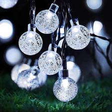 Solar Lights Outdoor Garden, 30Leds Solar String Lights Waterproof 5M/16Ft 8 Mod