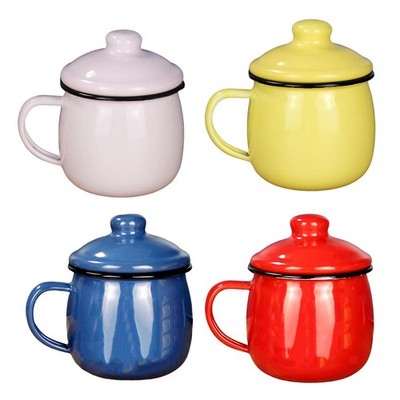 Emaille-Trinkbecher Kaffeebecher Campingbecher Milchbecher für Küche