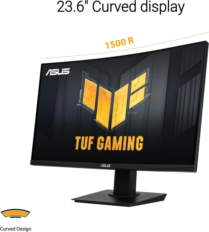 23.6” Curved Gaming Monitor - 180Hz, FHD, FreeSync - Image 4 of 4