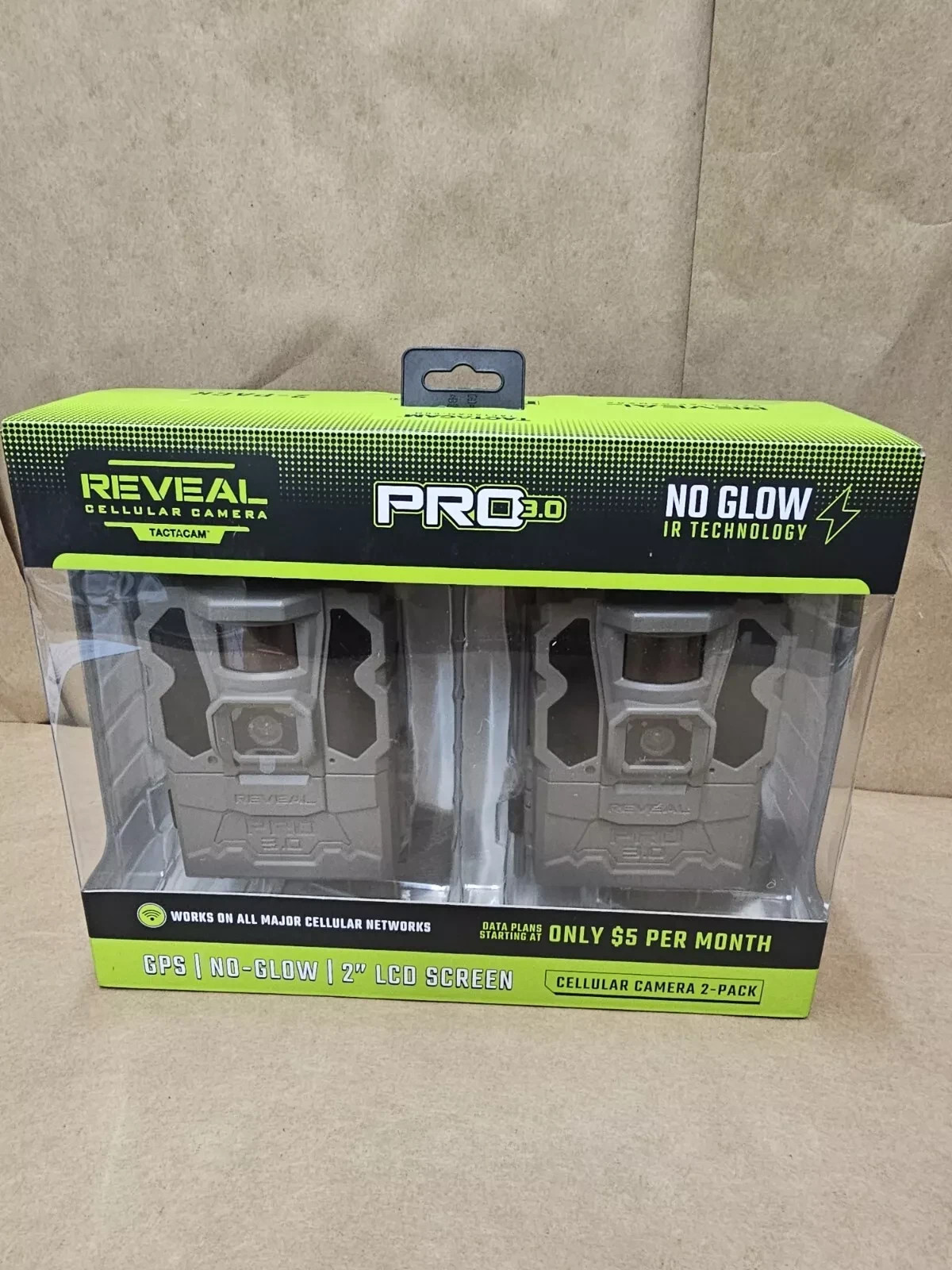 TACTACAM Reveal Pro 3.0 Cellular Trail Camera 2 pack Multi-Cellular Network, GPS