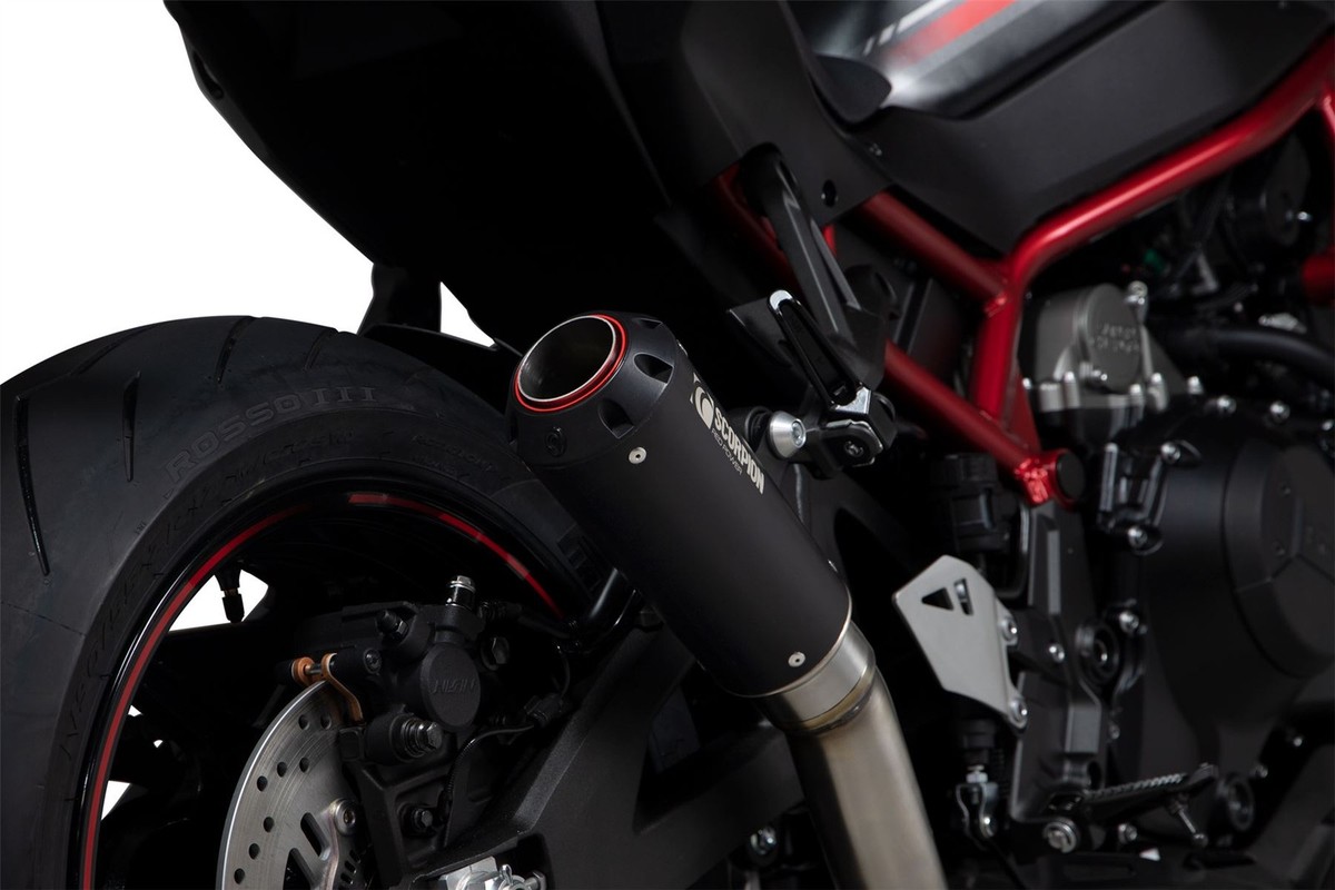 Scorpion Exhaust Red Power Slip-on Black Ceramic Kawasaki Z H2