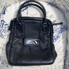 Philosophy di Alberta Ferretti Borsa Designer Vintage Pelle Nera Ultra Morbida Edw5
