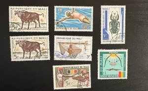 Mali 8 Used Stamps