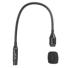 XLR Gooseneck Microphone with Mute Button, 19 Inches Unidirectional Dynamic X...