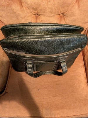 Vintage 1980s Samsonite Sherbrooke Green Leather Handbag Satchel USA