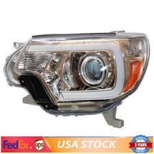 Fits 2012-2015 Toyota Tacoma Led Strip Bar Projector Headlights Headlamps Pair Fits 2012-2015 Toyota Tacoma Led Strip Bar Projector Headlights Headlamps Pair
