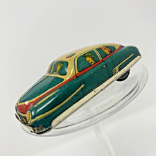 Vintage HAJI  Japan Tin Litho 3-Wheel Penny Toy Sedan Car c1950s RARE