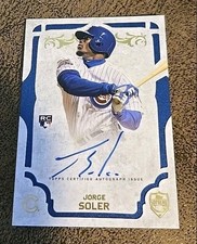 2015 Topps Supreme Jorge Soler rookie on card autograph auto CUBS . rookie card picture
