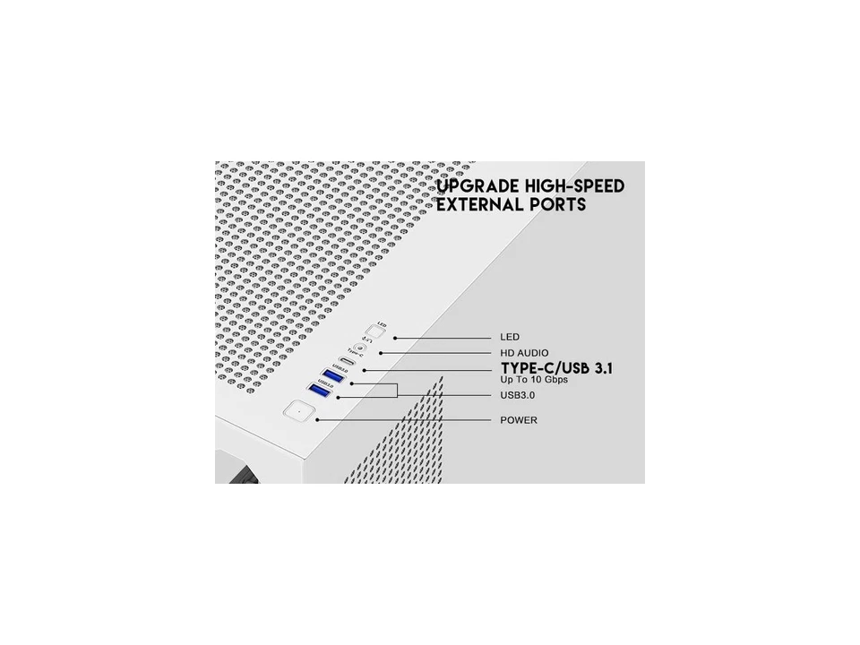 DIYPC IDX2-Ultra-ARGB Black Dual USB3.0/ 1 x Type C Tempered Glass ATX Gaming - Image 4 of 4