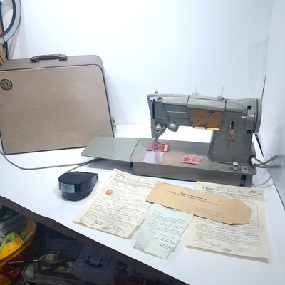 Singer 328k Nähmaschine strapazierfähig Ganzmetallgehäuse und Getriebe SERVICED EX CON