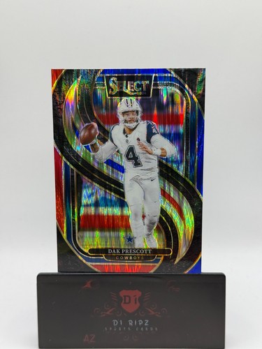 2024 Panini Select Red & Blue Prizm Shock Dak Prescott #125
