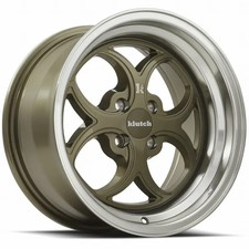 16x8 Bronze Machined Wheel Klutch Sl2 4x100 15 16x8 Bronze Machined Wheel Klutch Sl2 4x100 15
