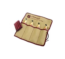 Wood Carving Tools, Right-Handed Scorp Set, 4 Razor-Sharp Blades and 4 Pocket...