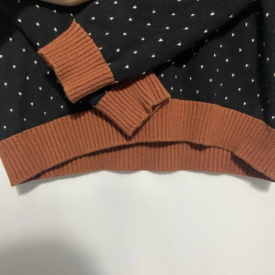 Janie And Jack Boys Fair Isle Dog Sweater Size 10 Brown And Black - Image 3 of 4