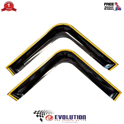 Window Deflectors Side BlackTinted Acrylic Accessories Fits DAF CF Series