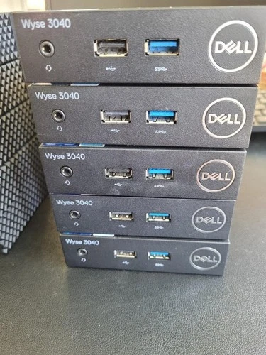 Lot of 5 Dell Wyse 3040 Thin Clients, 8GB eMMC, 2GB