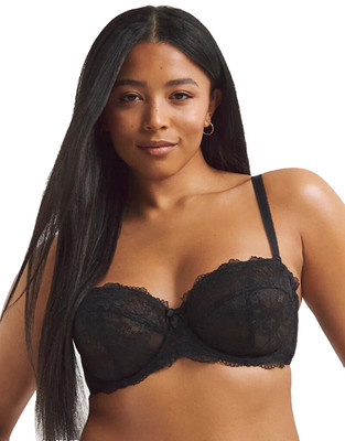 34D - Neu Pretty Secrets Multiway-BH mit Bügel ''Ella'' schwarz UK 34D (USA 34DD)