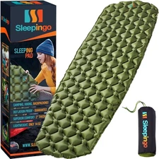 Ultralight Inflatable Sleeping Pad Camping Air Mattress Backpacking Hiking Co...