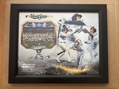 Fanatics LA Dodgers 2025 World Series Champion Framed Collage LE 13/2025