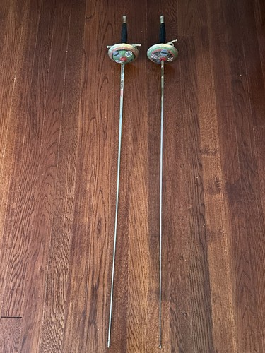Vintage 2-Matching Fencing Swords Made In Spain GC