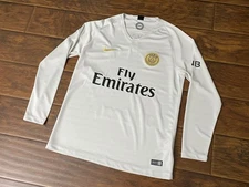 Nike Paris Saint Germain Mens 2018/2019 Futbol Soccer Jersey Long Sleeve M