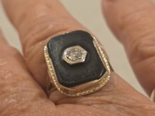 1 Carat natural oval diamond platinum Ring G VSI R1/2 Antique