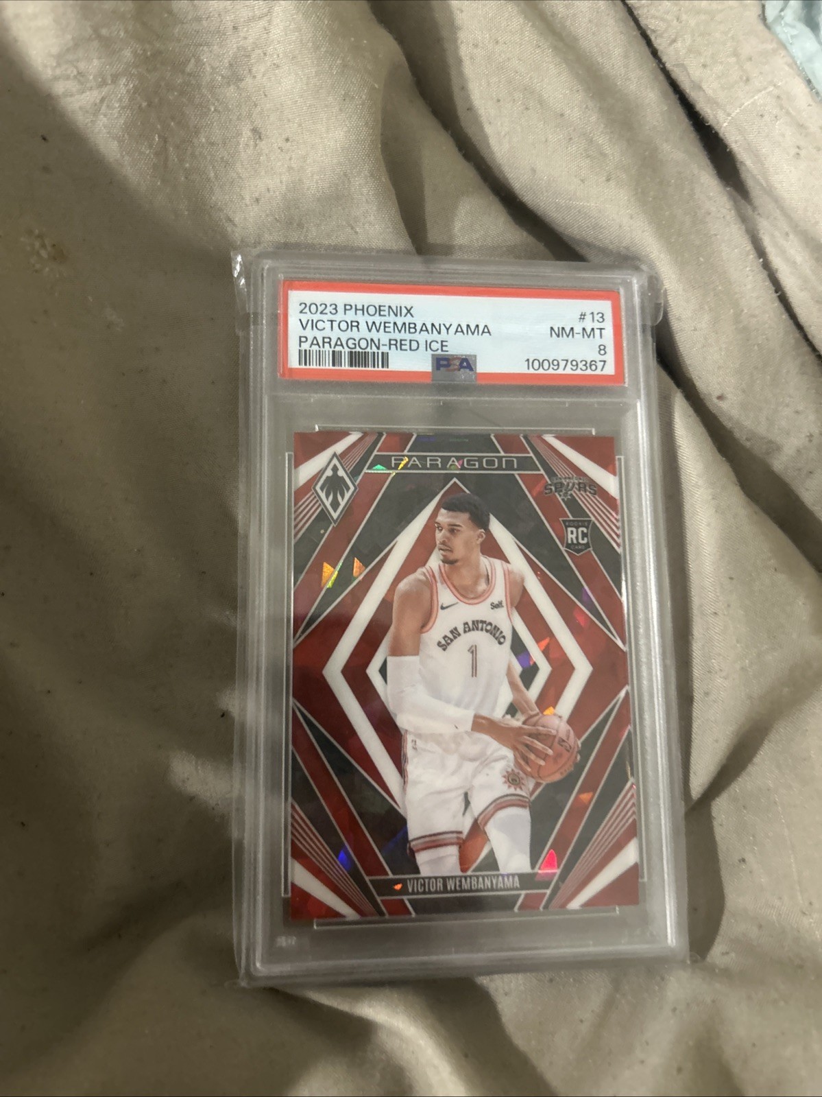 2023-24 Panini Phoenix - Paragon Victor Wembanyama #13 Red Ice (RC)