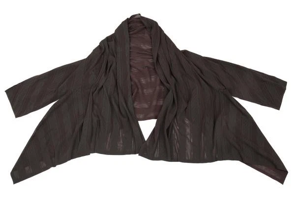 PLEATS PLEASE A-POC INSIDE Cable Mesh Design Buttonless Cardigan Size 3(K-156... - Image 2 of 4