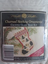 Mill Hill Charmed Stocking Ornaments kit, counted glass bead. Tree Stocking