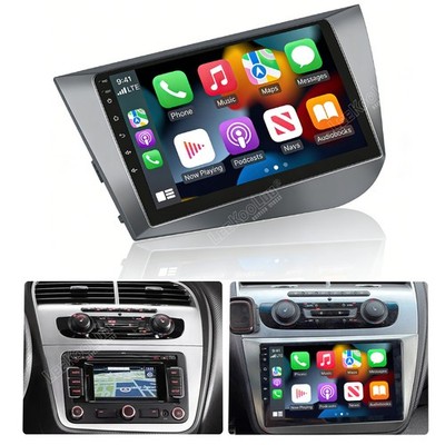 Für Seat Leon MK2 1P1 2005-2012 Autoradio Apple Carplay Android 15 GPS Navi 64GB