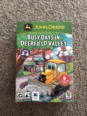 John Deere Busy Days In Deervfield Valley PC Win/Mac Brand New Sealed Small Box