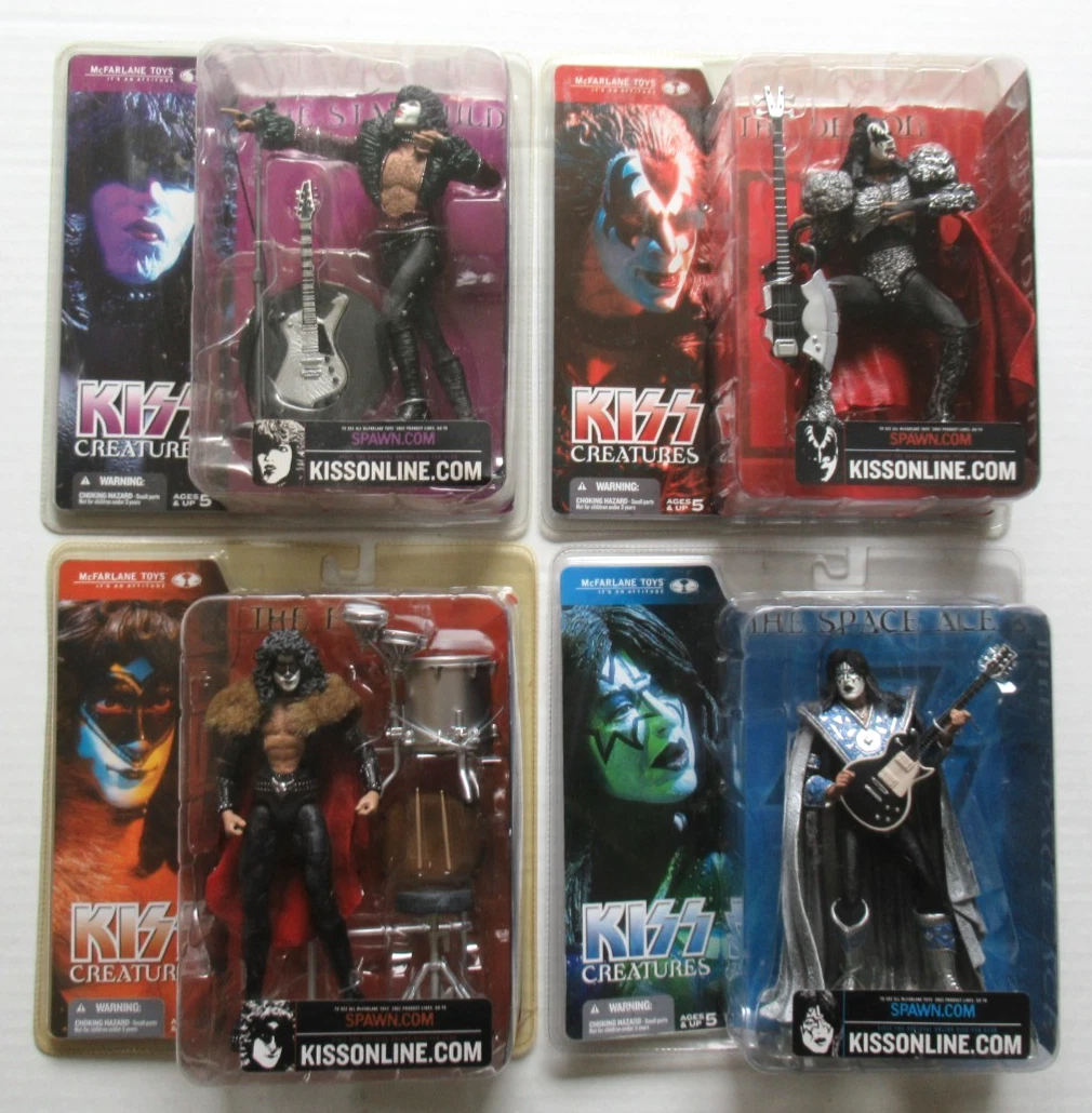 McFarlane Toys KISS Music Action Figures 2002 Year Manufactured