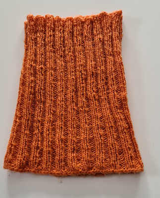 Schal Loop  Strickloop  Grobstrick  orange