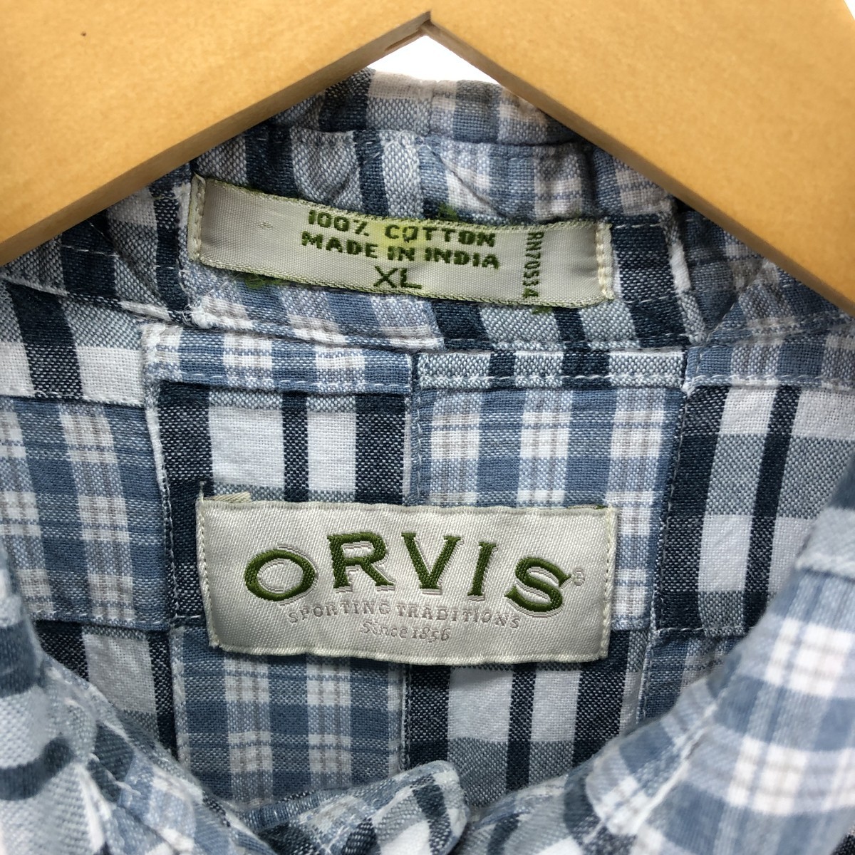Used Orvis patchwork long-sleeved button-down che… - image 3