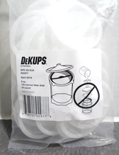 DeKups DPC-65-K24 9oz 125 Micron Filter Disk QTY 24 NEW SEALED DEVILBISS