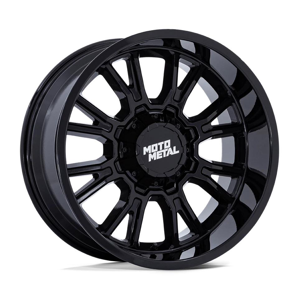 20X10 Moto Metal MO810 LEGACY 5X5.5/150 -18MM GLOSS BLACK (4) - Image 4 of 4
