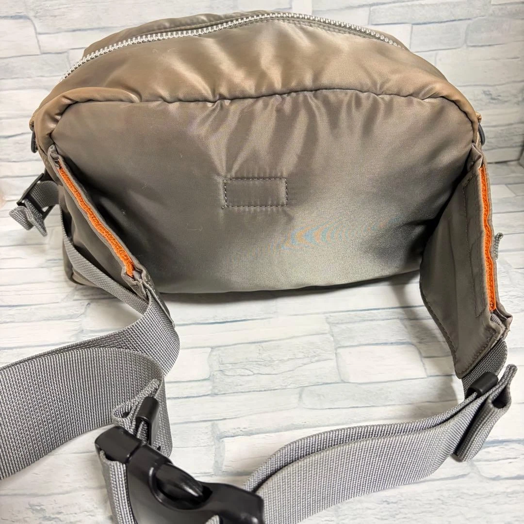 PORTER Yoshida TANKER Body Bag Gürteltasche Silber Grau Auslauffarbe Japan