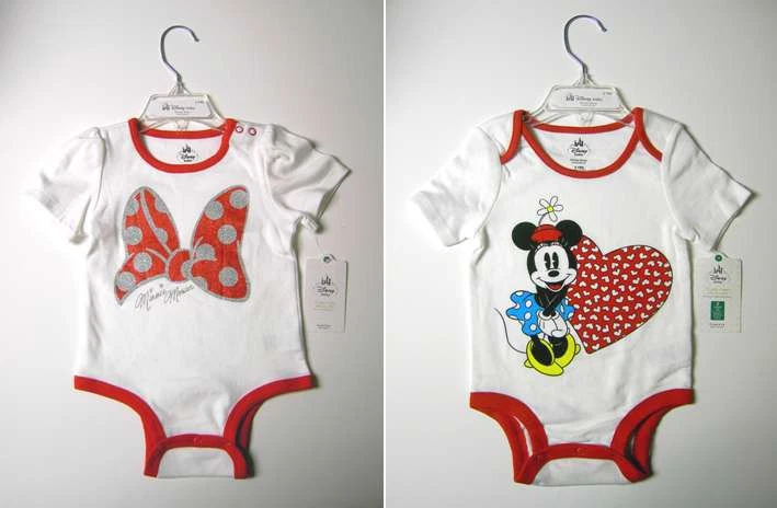 Disney 1 One Piece Outfit Baby Clothes 2 Years 24m Minnie Mouse Bow and/or Heart