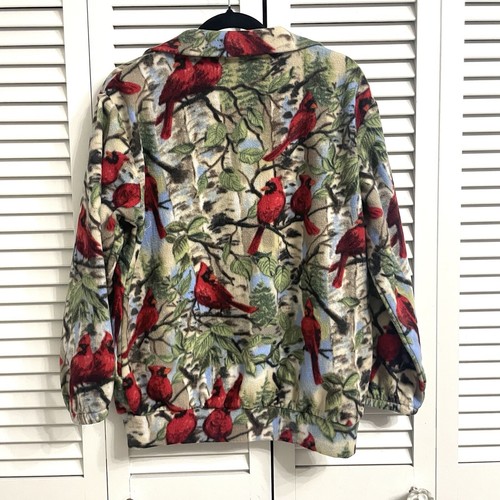 Black Mountain Cardinal Full Zip Fleece Jacket Womens Sz Medium Made In USA - Picture 4 of 9