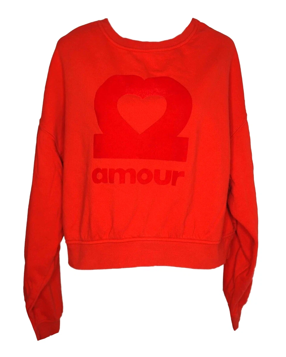 H&m red sweatshirt sale