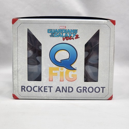 Q Fig Rocket Racoon and Groot Marvel Guardians of The Galaxy Vol. 2. 2016 Marvel - Picture 5 of 6