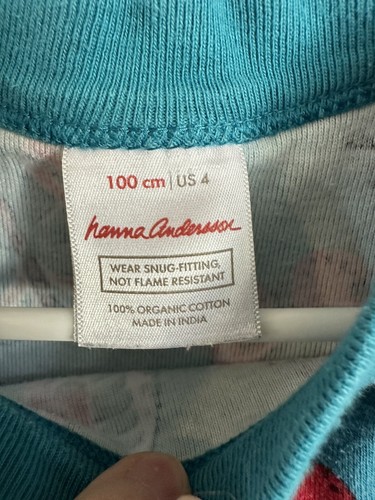 GUC Hanna Andersson SHORT JOHNS Butterfly PAJAMAS SZ 100 US 4 Multi - Picture 4 of 9