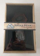 Big Sky Carvers BLACK LAB DOG Wooden Single Hat Coat Hook With Hardware NEW Rare