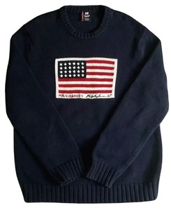 polo ralph lauren men's american flag cotton sweater