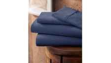 Essential Colors Ultra Soft Microfiber Twin XL Sheet Set Navy NEW