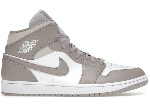 Air Jordan 1 Mid LINEN COLLEGE GREY DS 