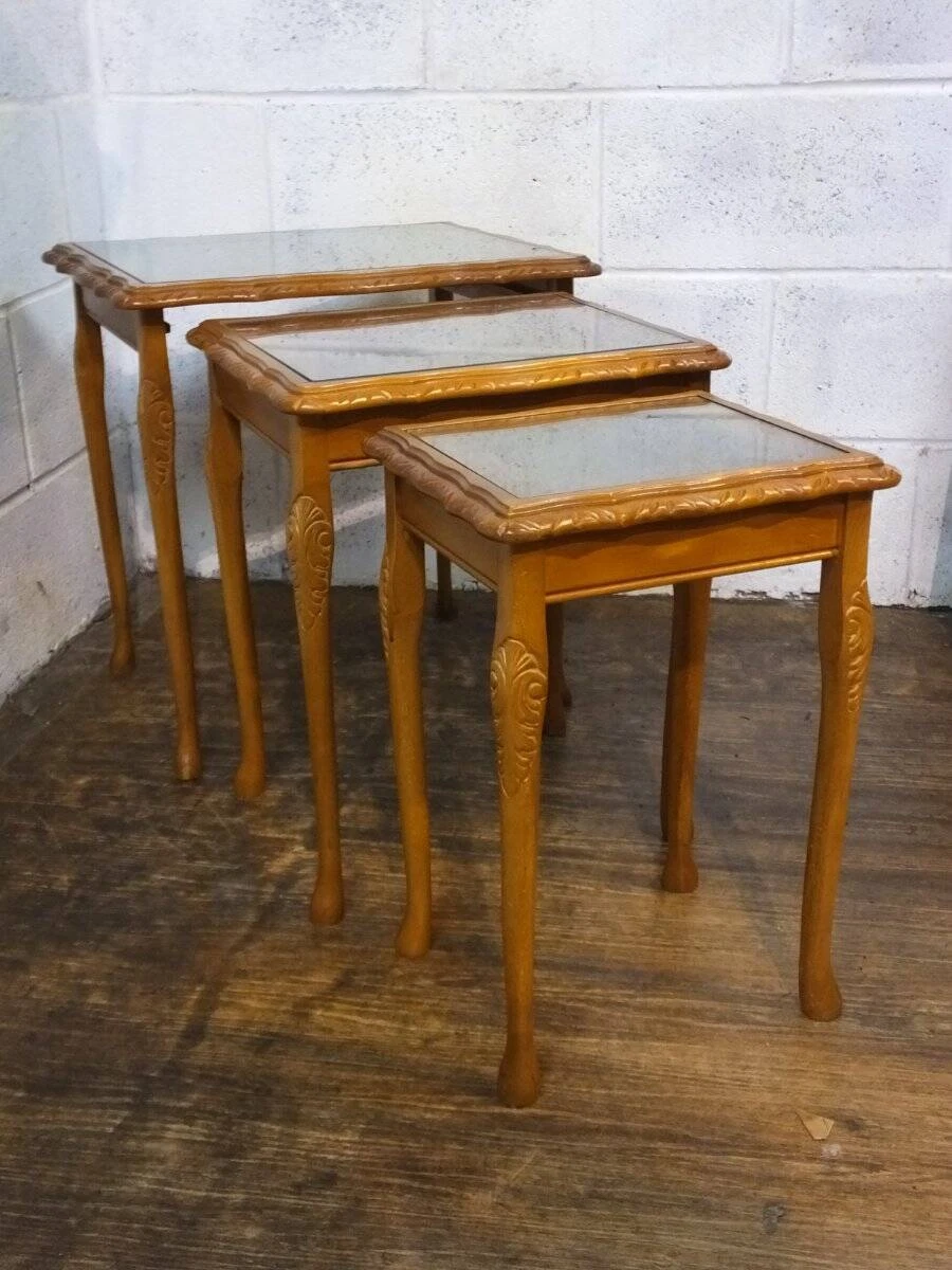 Yew reproduction nest of tables deals