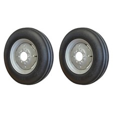 Pair of Front Wheel & Tyres 6.00x16 Massey Ferguson Fordson (4.50 x 16 Rim)