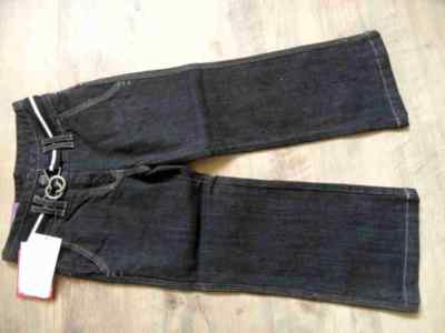 MEXX beautiful jeans black with belt size 110 new st817