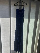 Delaney Lace-Up Mermaid Sequin Formal Dress